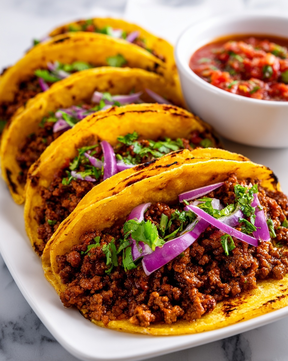 Crispy Ground Beef Tacos Recipe - Recipe Image