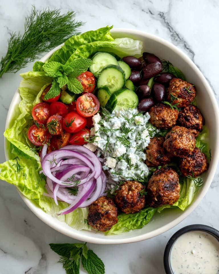 Greek Chicken Meatballs with Homemade Tzatziki Recipe