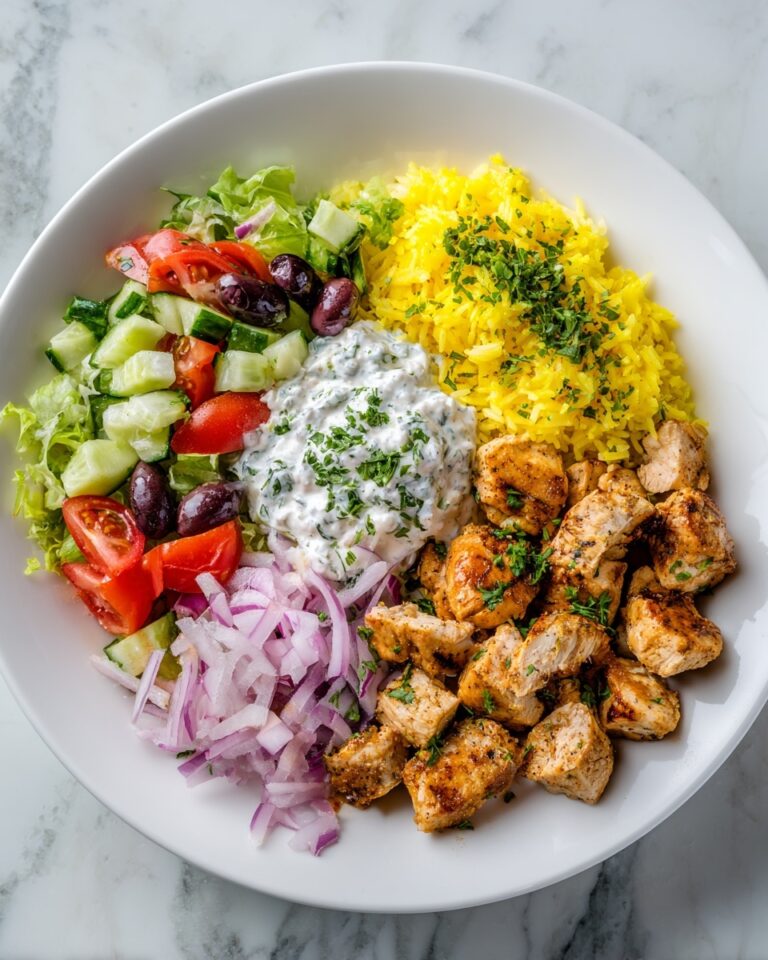 Pot Chicken Souvlaki Rice with Greek Salad and Tzatziki Recipe