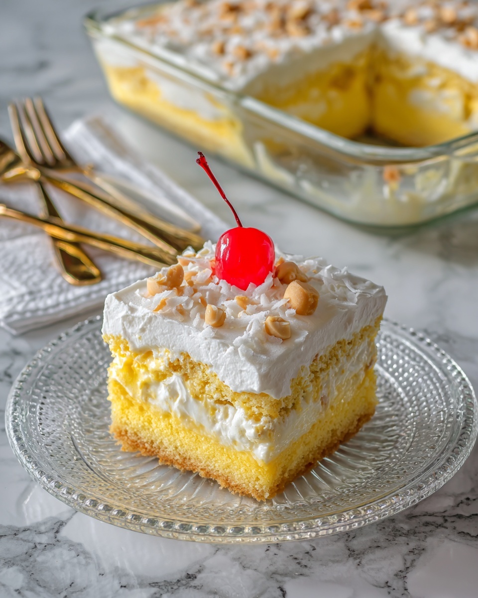 Hawaiian Wedding Cake with Whipped Cream Cheese Frosting Recipe - Recipe Image