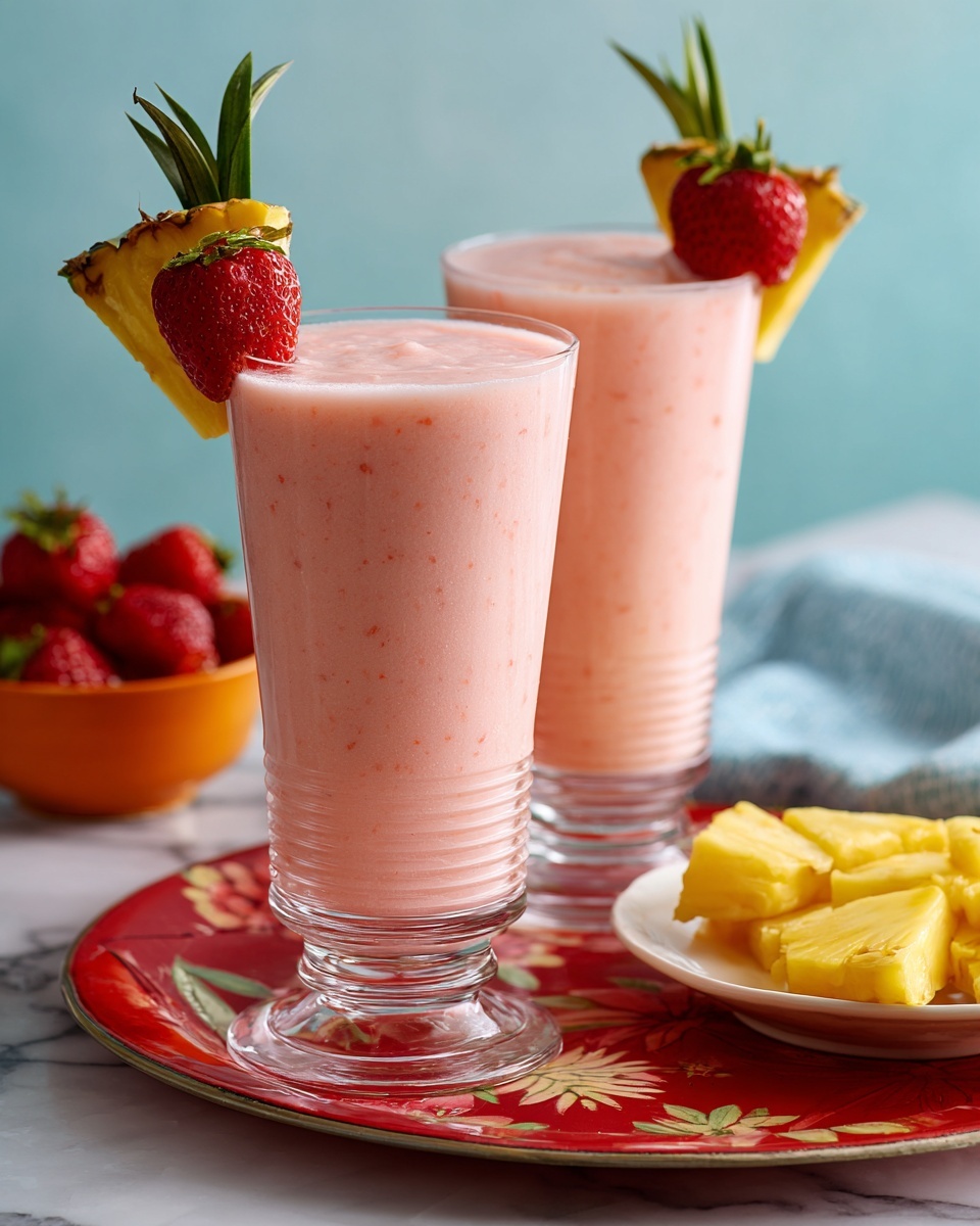 Strawberry Piña Colada Smoothie Recipe - Recipe Image