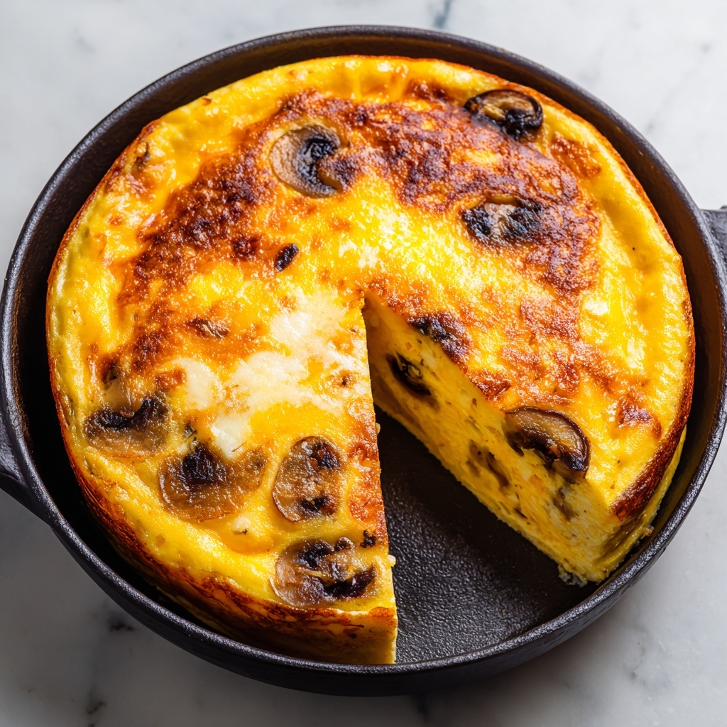 Pepper and Mushroom Frittata Recipe - Recipe Image