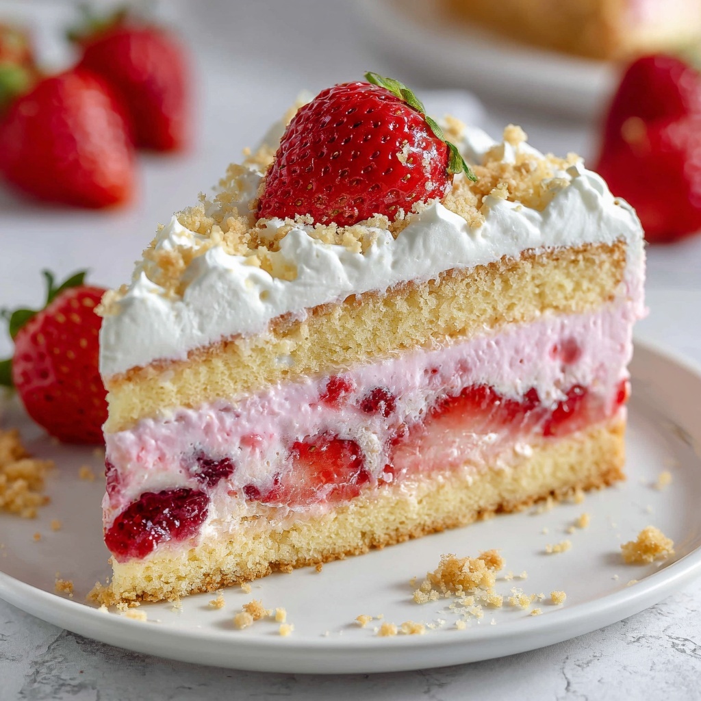 Strawberry Shortcake Swiss Roll Recipe - Recipe Image