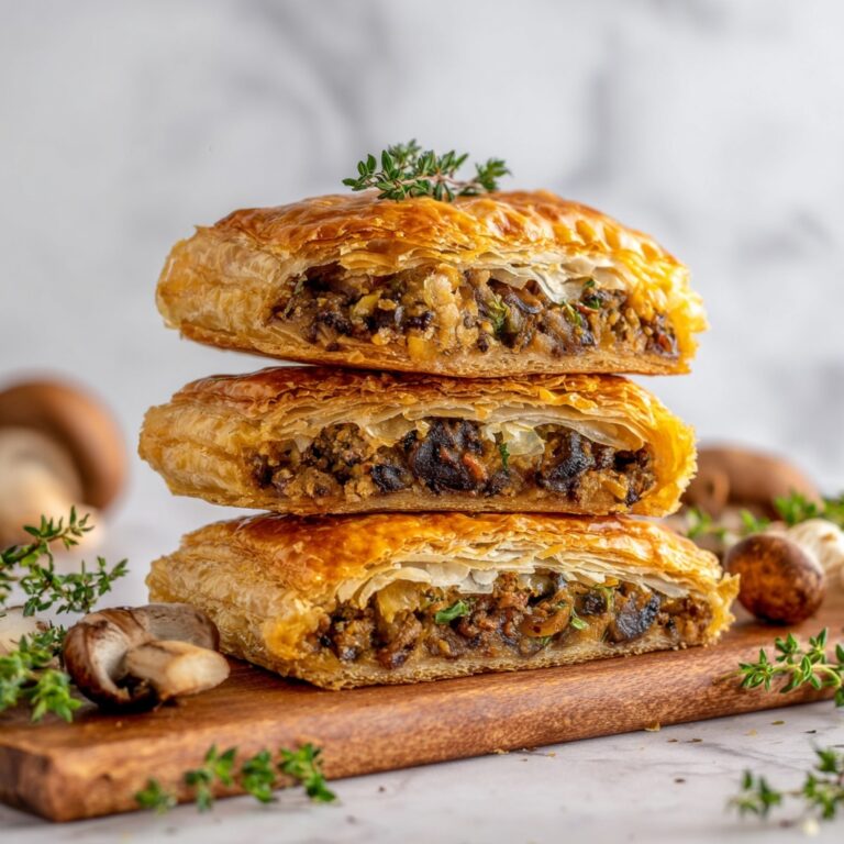 Mushroom Strudel with Leeks and Parmesan Recipe
