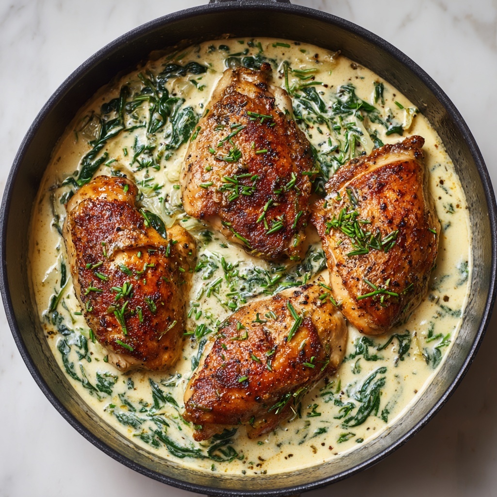 Creamy Spinach Chicken Recipe - Recipe Image