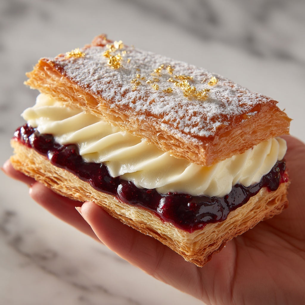 Berries and Cream Filled Croissants Recipe - Recipe Image