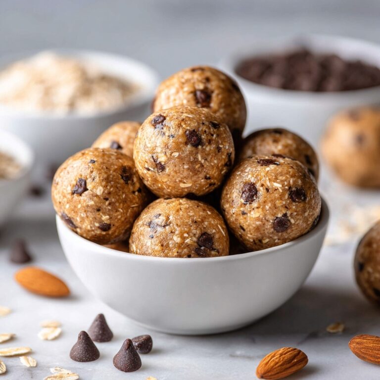 No Bake Chocolate Chip Cookie Balls Recipe