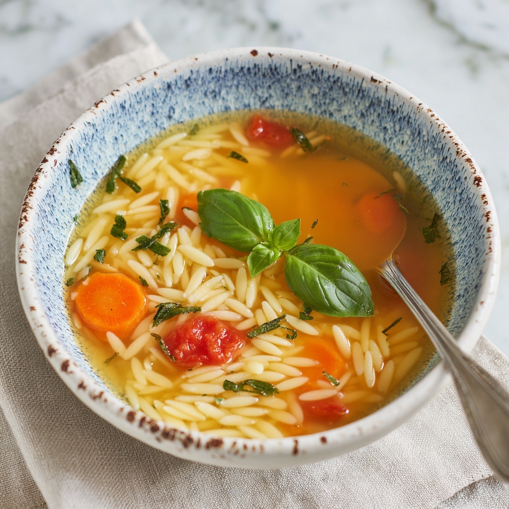 Summery Orzo Soup Recipe - Recipe Image