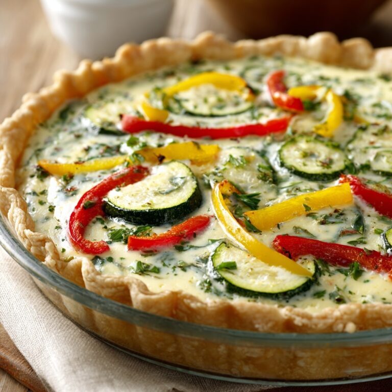 Roasted Vegetable Quiche Recipe