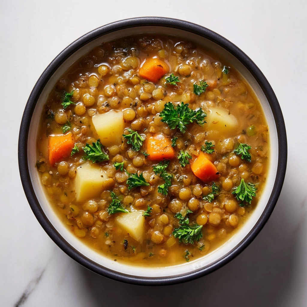 Carrot and Lentil Soup with Smoked Ham Hocks Recipe - Recipe Image