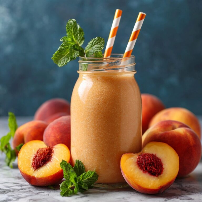 Peach Milkshake Recipe