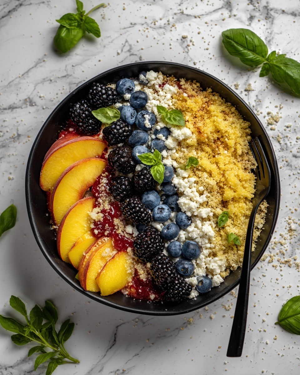 Blueberry Peach Feta Salad Recipe - Recipe Image