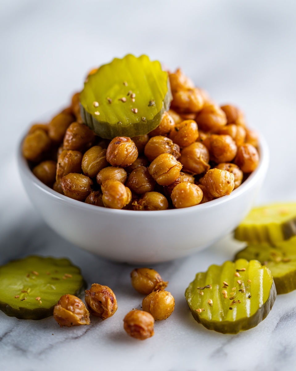 Dill Pickle Roasted Chickpeas Recipe - Recipe Image