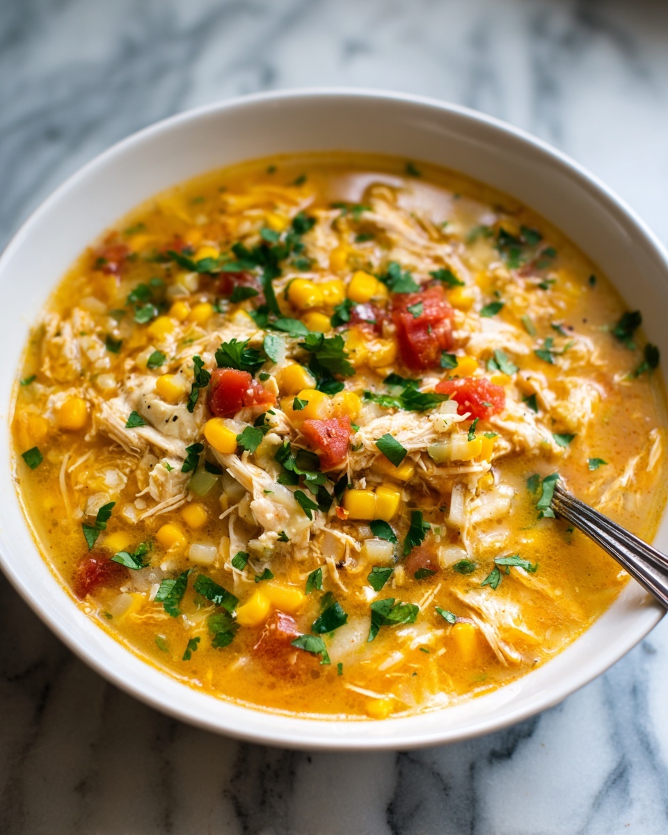 Green Chicken Enchilada Soup Recipe - Recipe Image