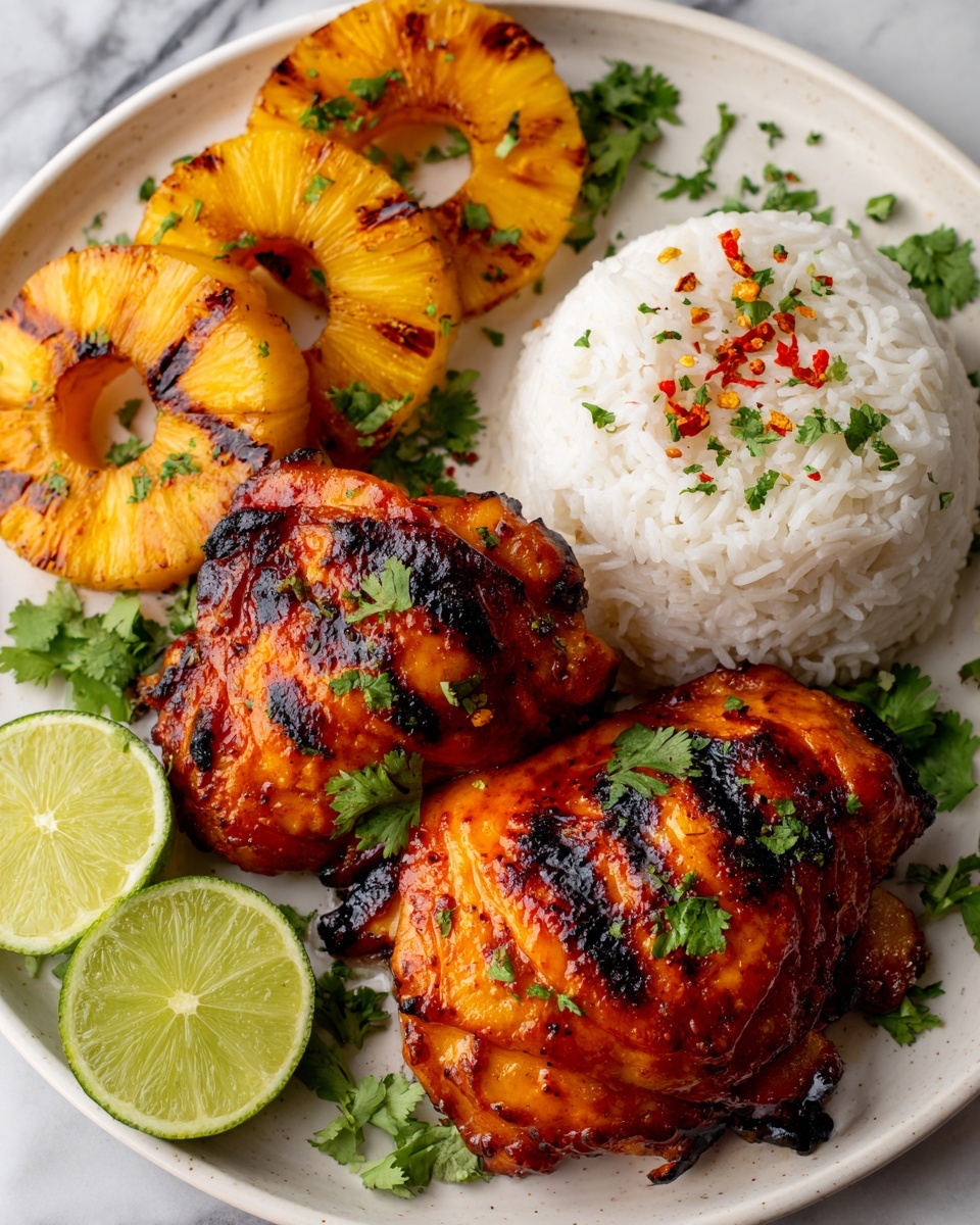 Grilled Aloha Chicken and Pineapple Recipe - Recipe Image