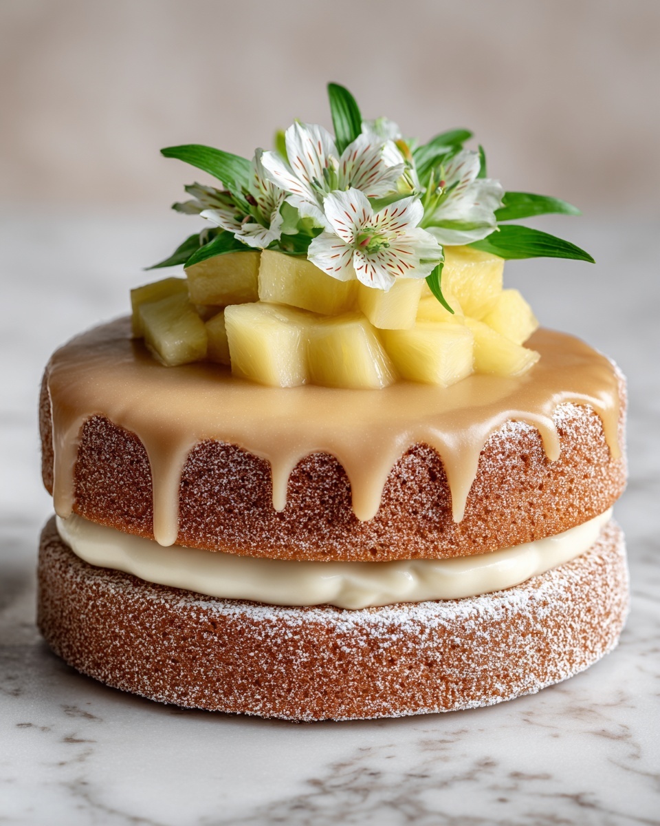 Juicy Pineapple Heaven Cake Recipe - Recipe Image