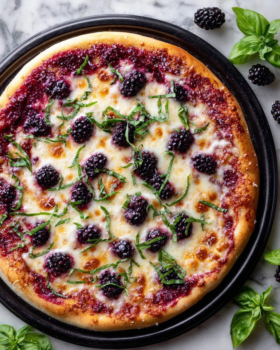 Blackberry Ricotta Pizza with Basil Recipe - Recipe Image