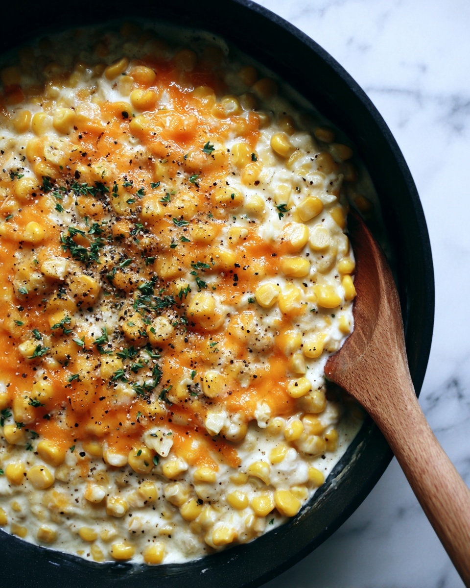 Slow Cooker Cheddar Corn Recipe - Recipe Image