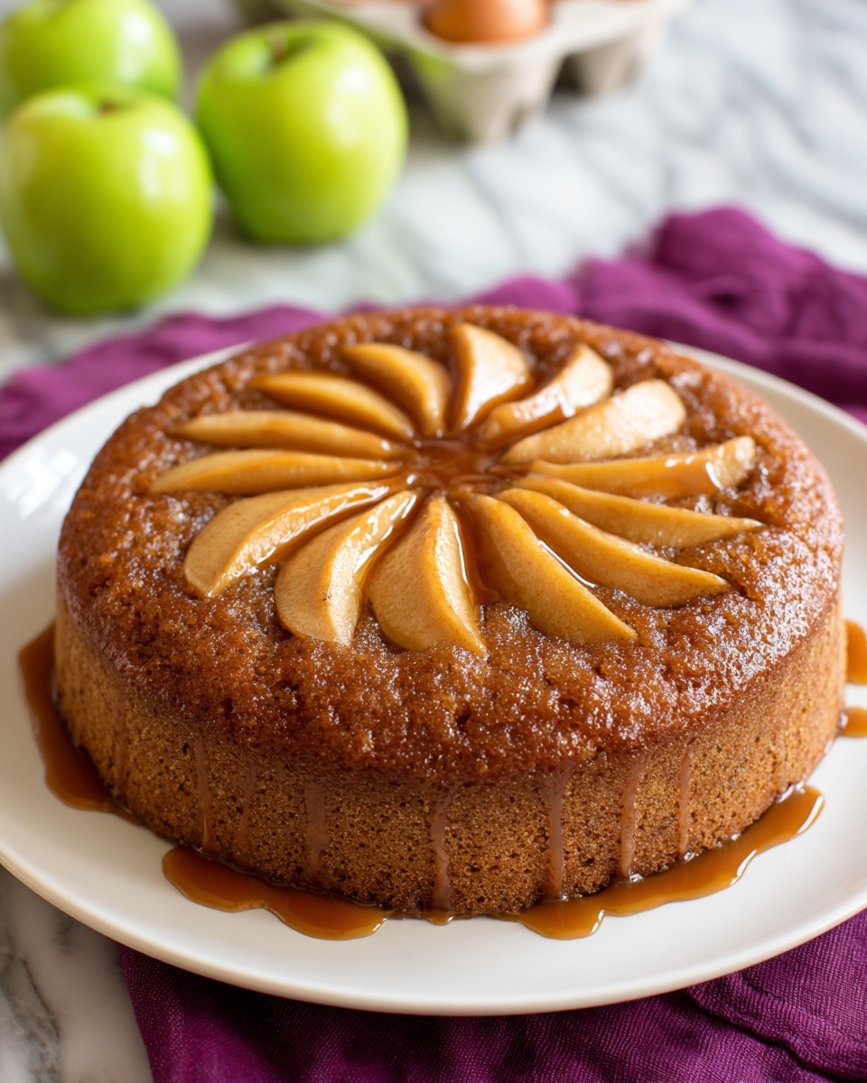 Caramel Apple Upside-Down Cake Recipe - Recipe Image