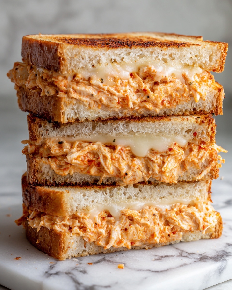 Buffalo Chicken Grilled Cheese Recipe - Recipe Image