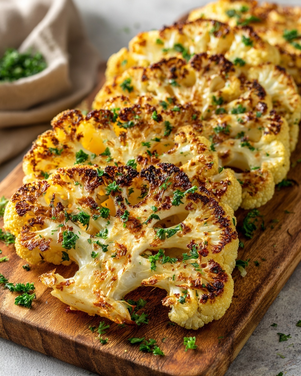 Cheesy Cauliflower Steaks Recipe - Recipe Image