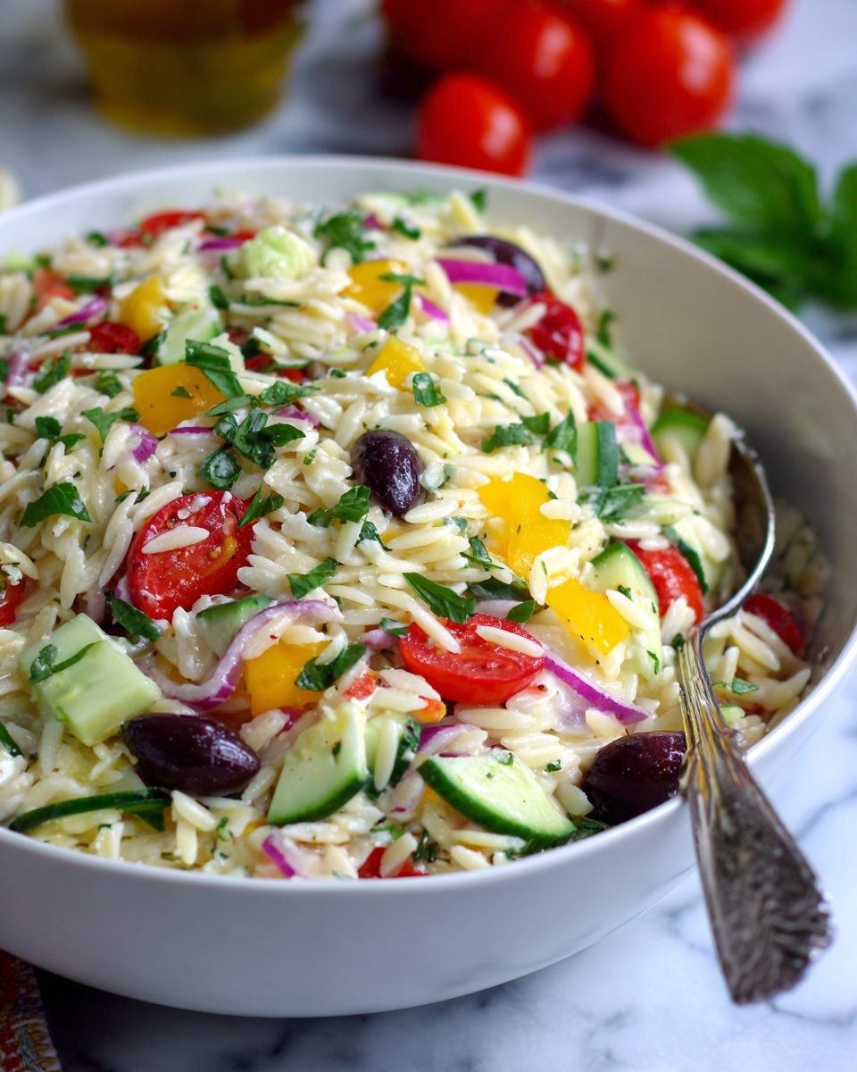 Greek Orzo Salad Recipe - Recipe Image