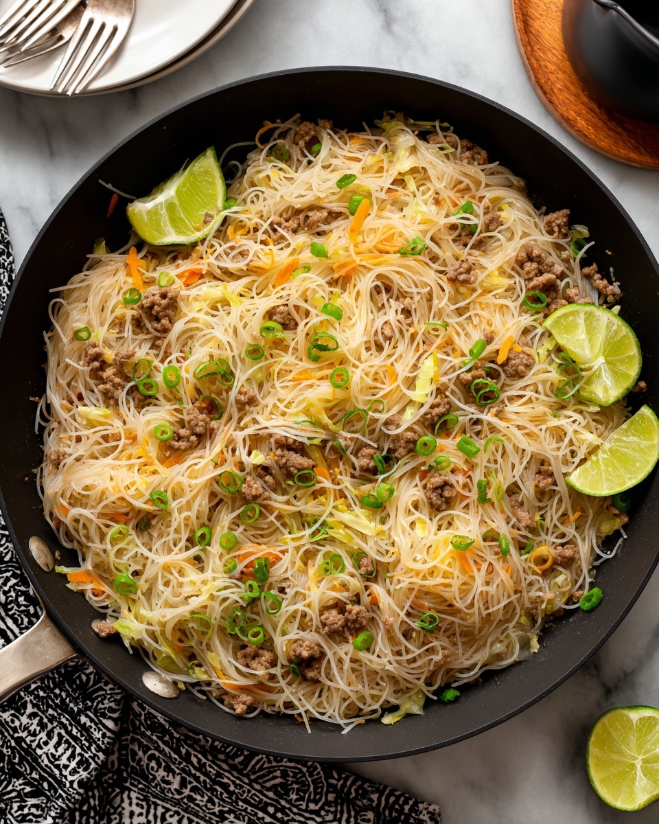 Filipino Pancit with Beef Recipe - Recipe Image