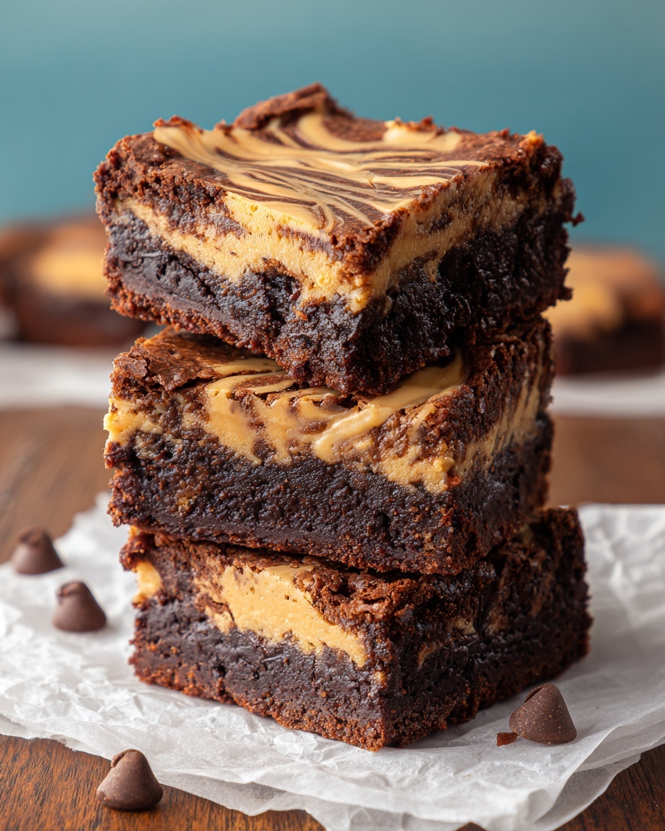 Peanut Butter Brownies with a Healthy Twist Recipe - Recipe Image
