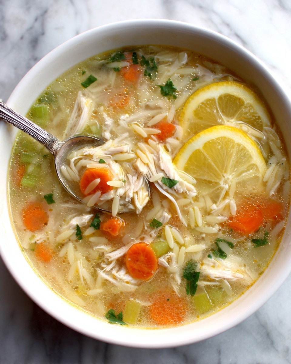 Lemon Chicken Orzo Soup Recipe - Recipe Image