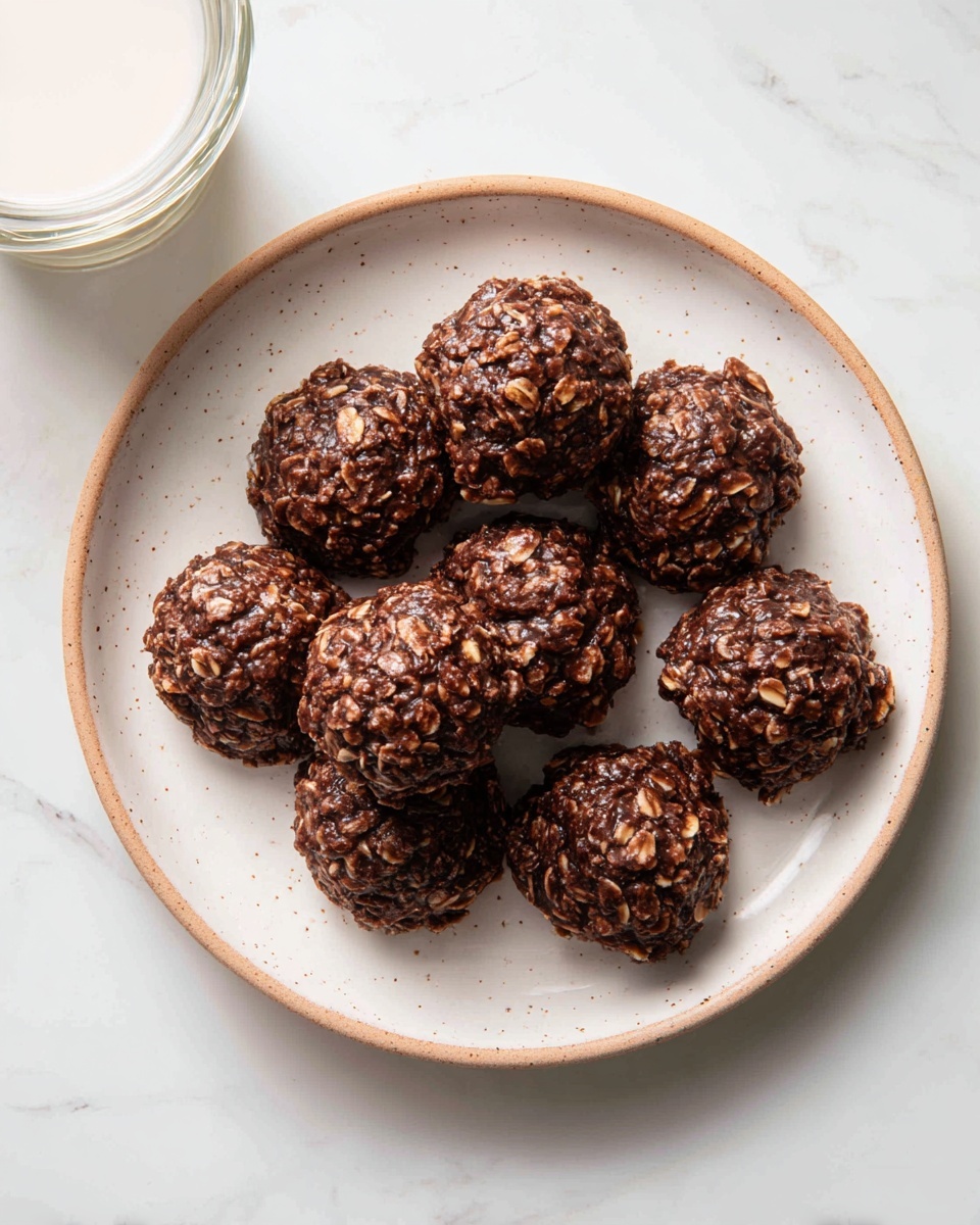 No-Bake Chocolate Oat Cookies Recipe - Recipe Image