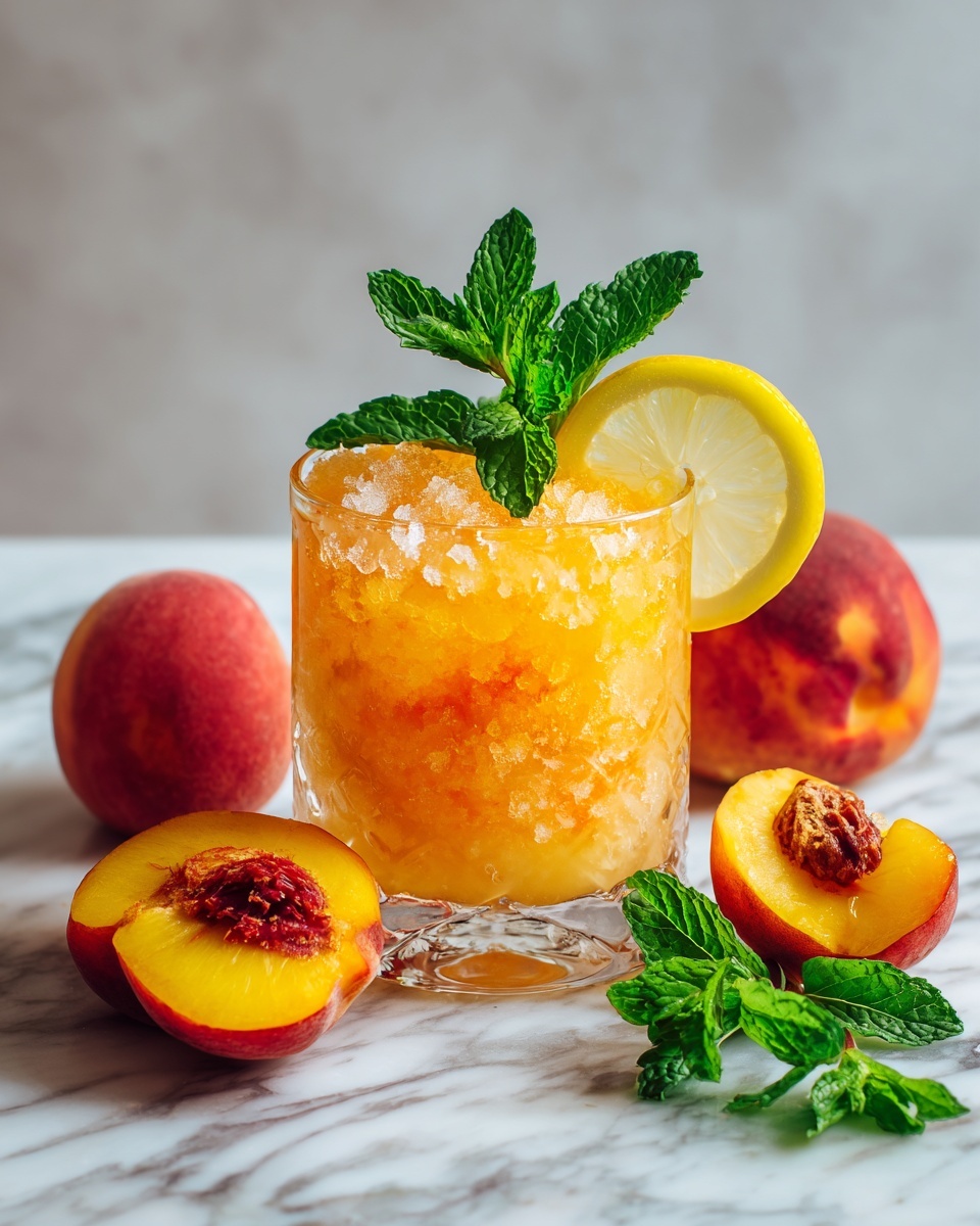 Peach Lemonade Slushie: The Ultimate Summer Refreshment Recipe - Recipe Image