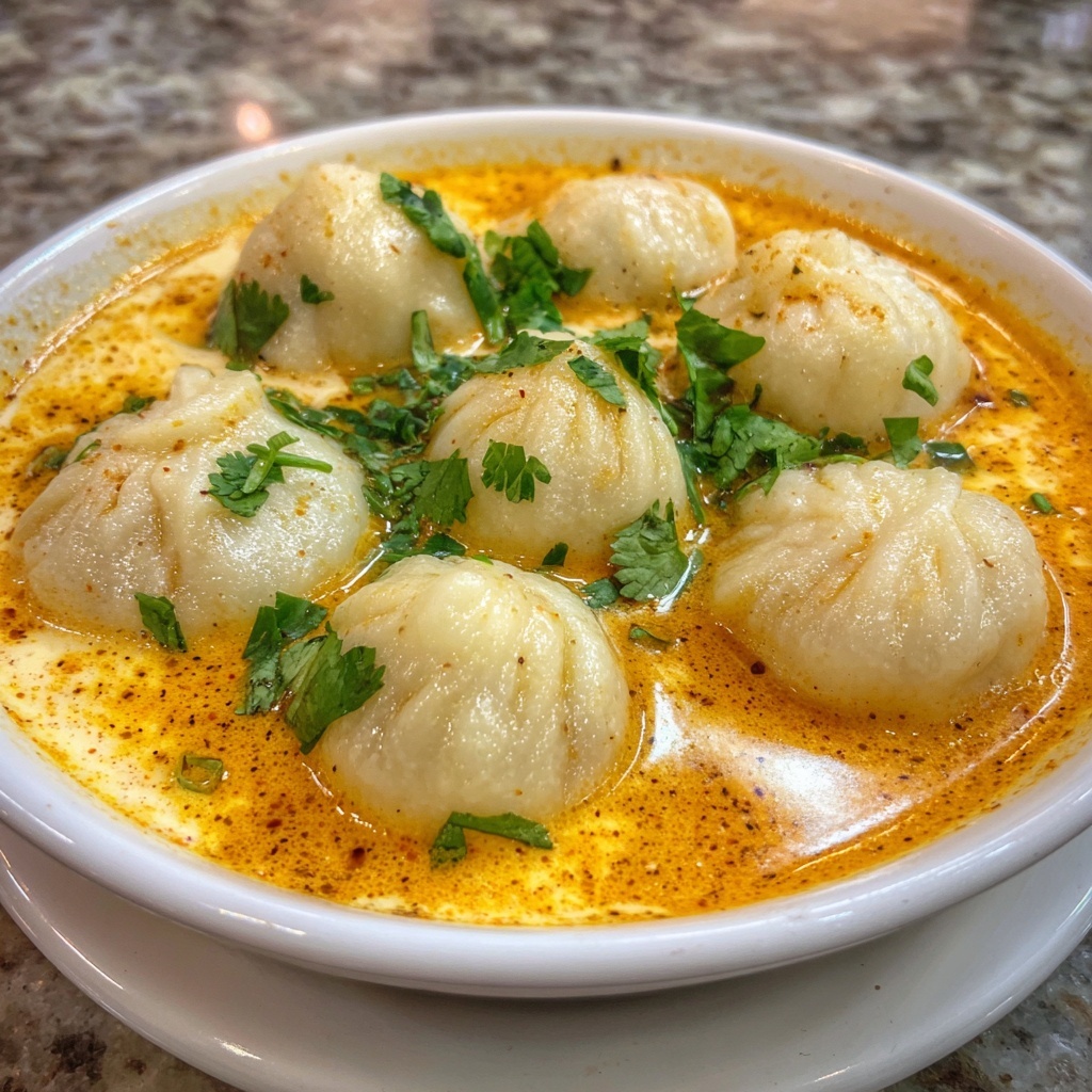 Thai Red Curry Dumpling Soup Recipe - Recipe Image