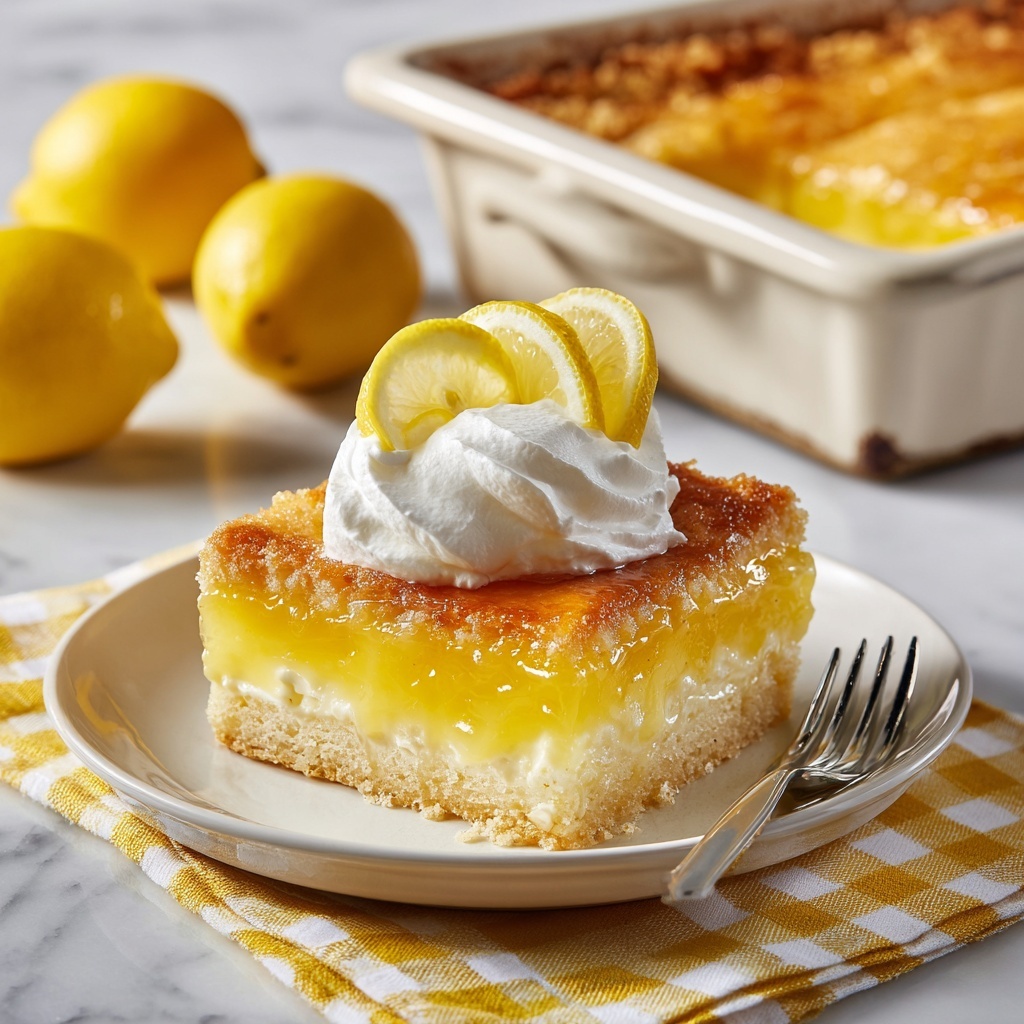 Magic Lemon Cobbler Recipe - Recipe Image