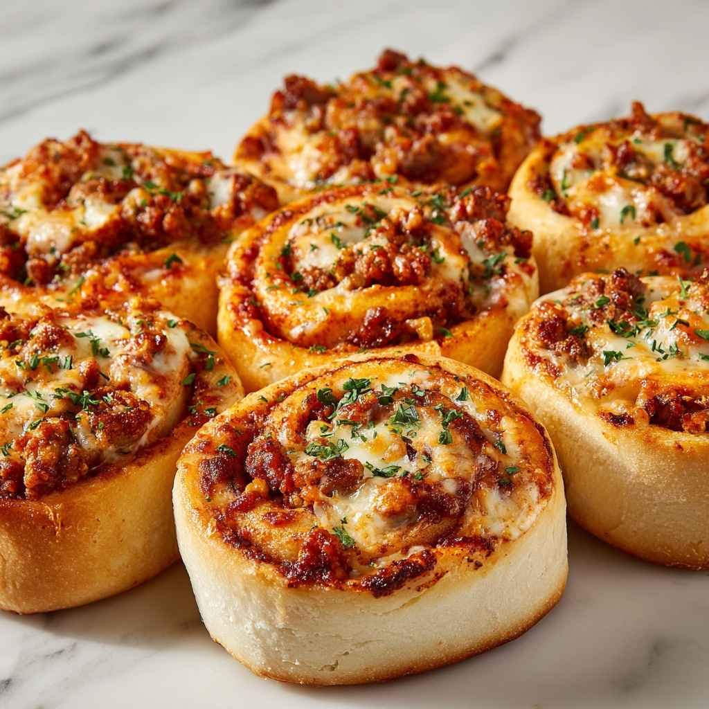 Cheesy Supreme Pizza Rolls Recipe - Recipe Image