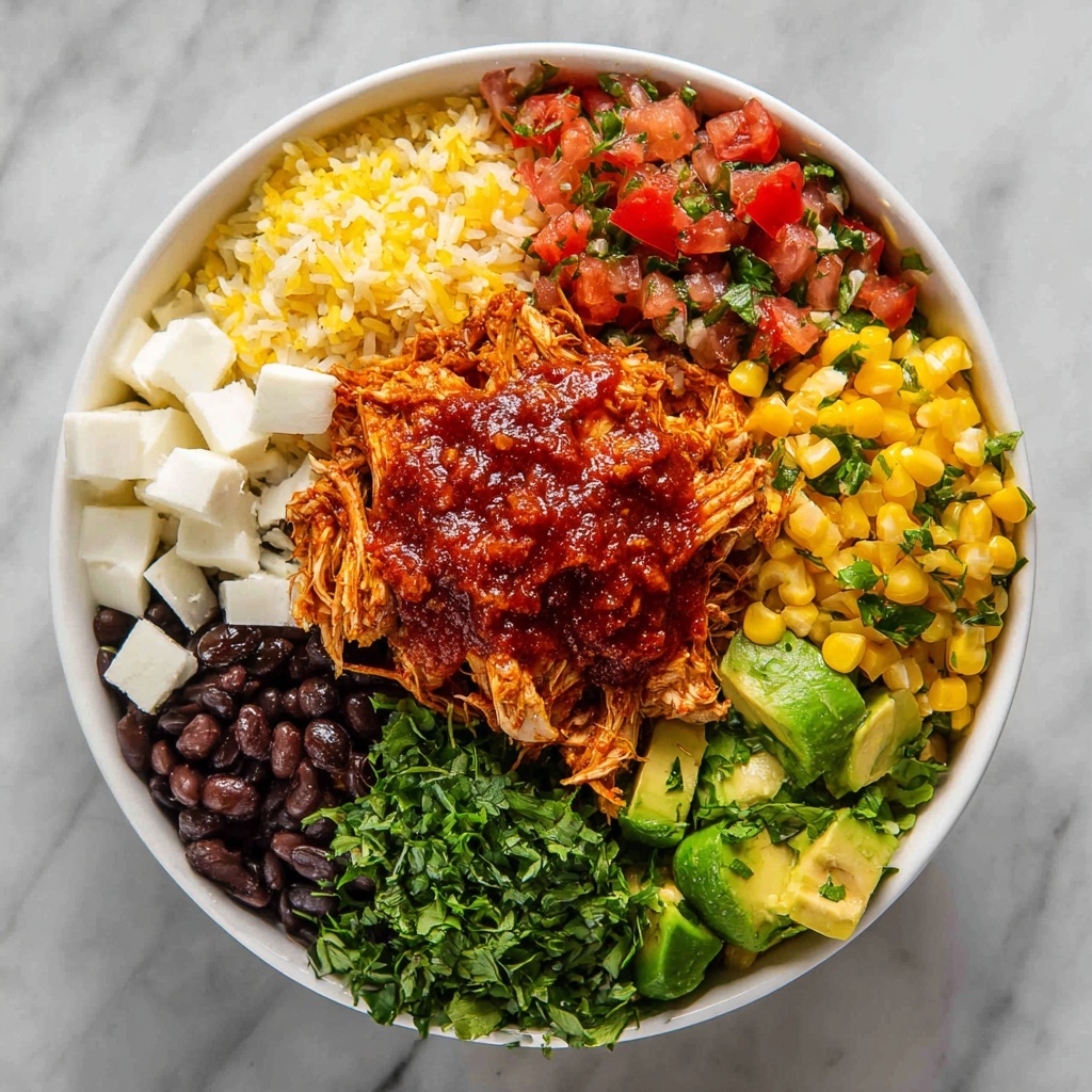 Slow Cooker Mexican Chicken Burrito Bowl Recipe - Recipe Image