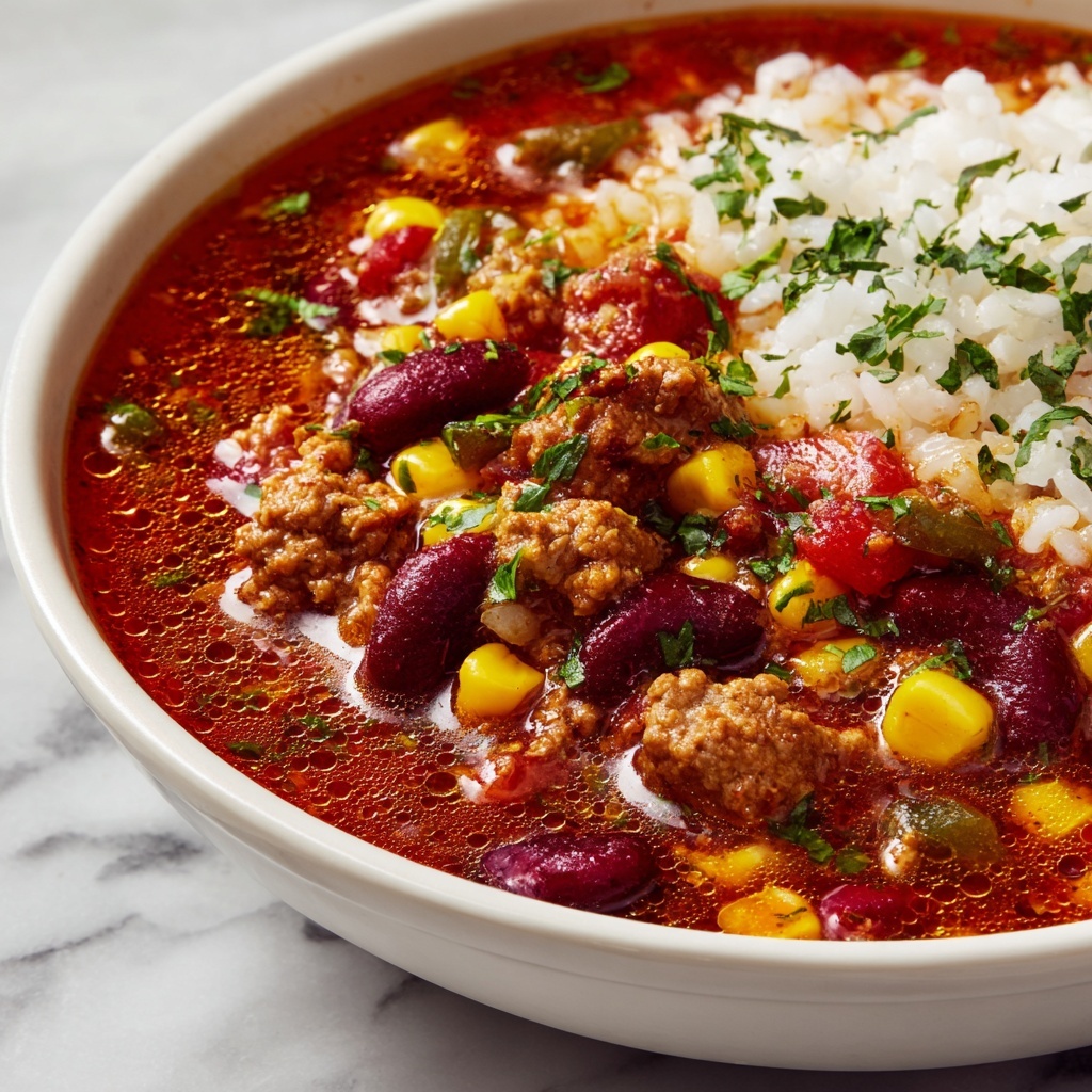 Mexican Beef and Rice Soup Recipe - Recipe Image