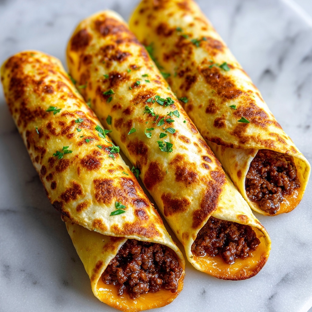 Cheeseburger Egg Rolls Recipe - Recipe Image