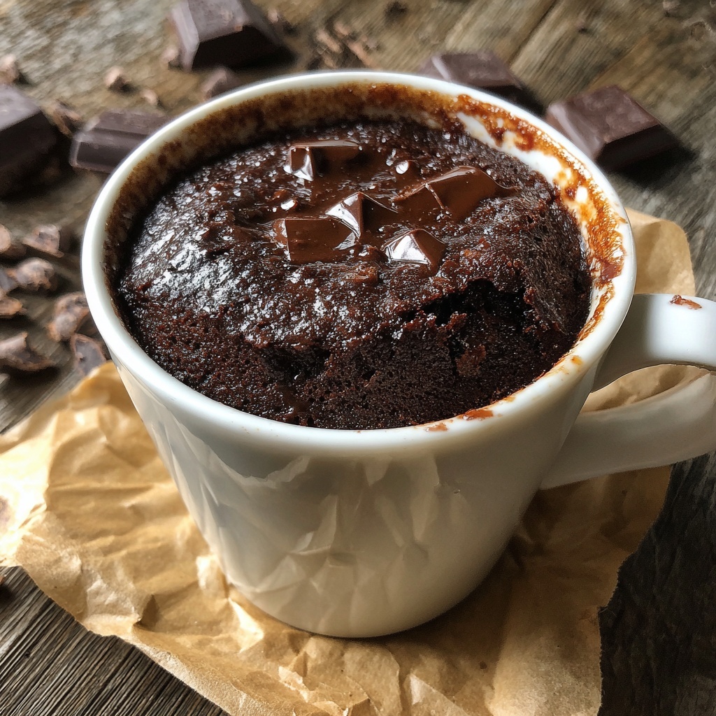 Microwave Brownie in a Mug Recipe - Recipe Image