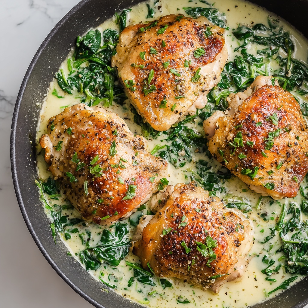 Creamy Spinach Chicken Recipe - Recipe Image
