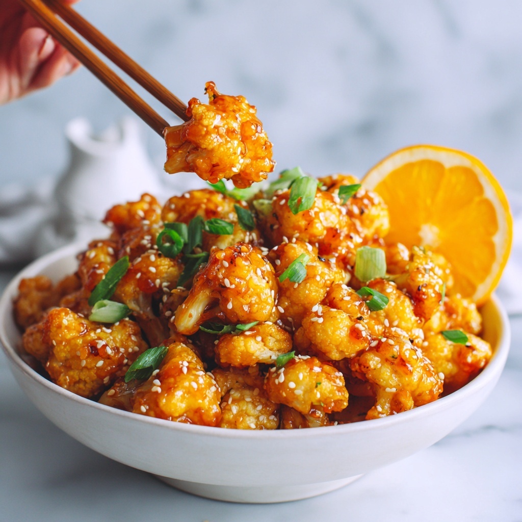 Vegan Glazed Orange Cauliflower