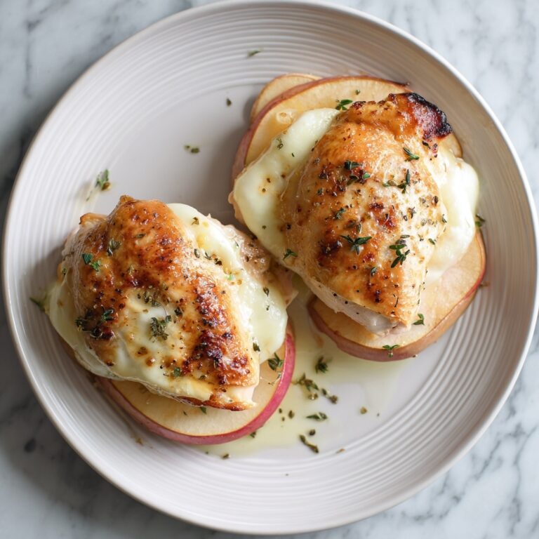 Maple Glazed Apple and Brie Stuffed Chicken Recipe