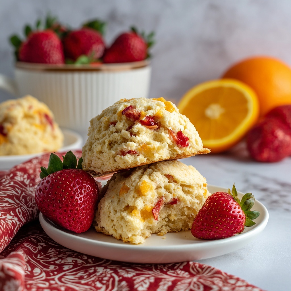 Strawberry Buttermilk Scones Recipe - Recipe Image