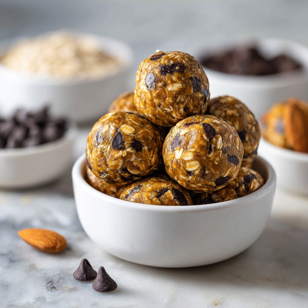 No Bake Chocolate Chip Cookie Balls Recipe - Recipe Image