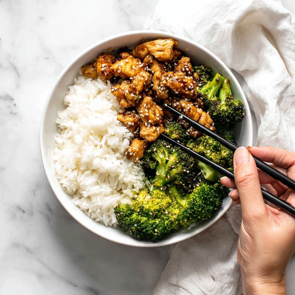 Teriyaki Chicken with Steamed Rice, Broccoli & Cucumber Recipe - Recipe Image