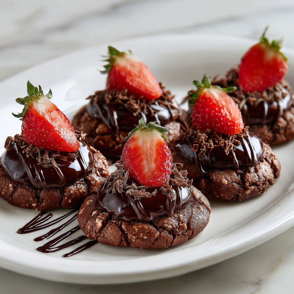 Chocolate Covered Strawberry Cookies Recipe - Recipe Image