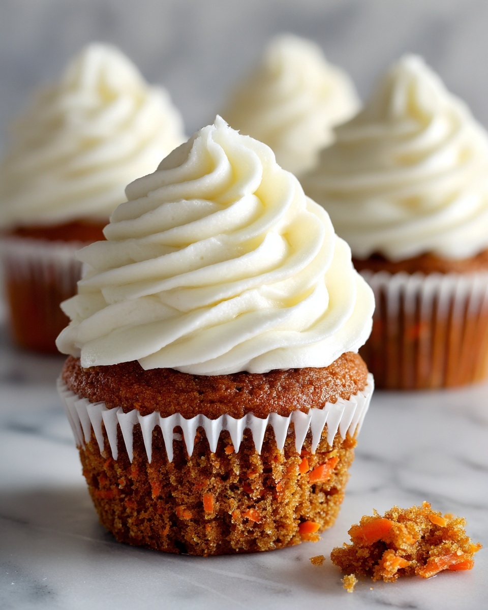 Carrot Cake Cupcakes with Cream Cheese Frosting Recipe - Recipe Image