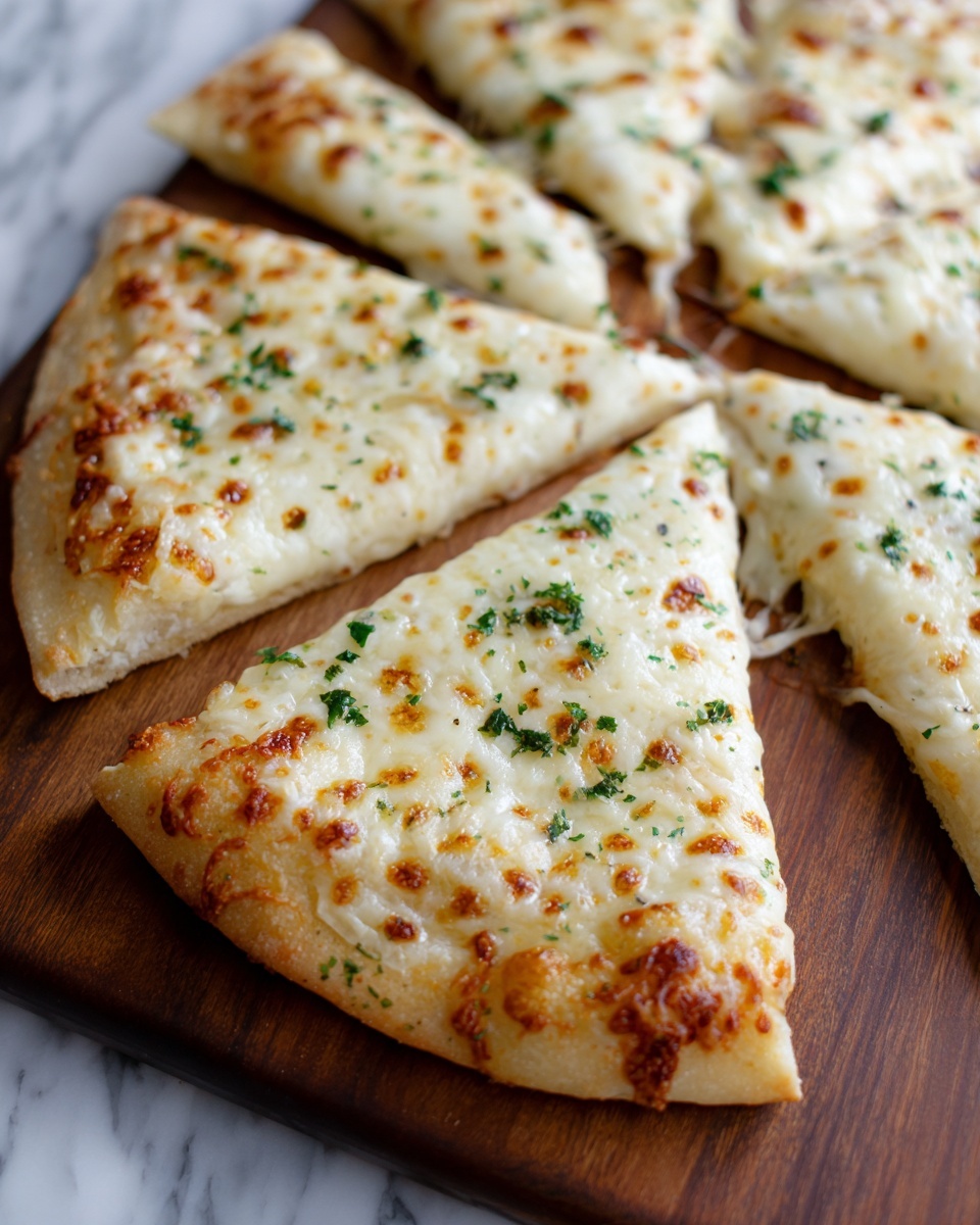 Air Fryer Cheesy Tortilla Garlic Bread Recipe - Recipe Image