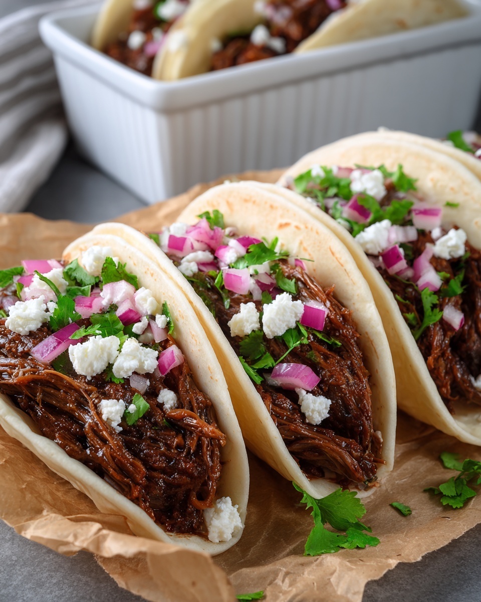 Slow Cooker BBQ Beef Brisket Tacos Recipe - Recipe Image