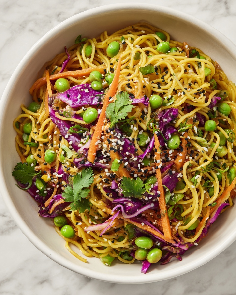 Crunchy Asian Ramen Noodle Salad Recipe - Recipe Image