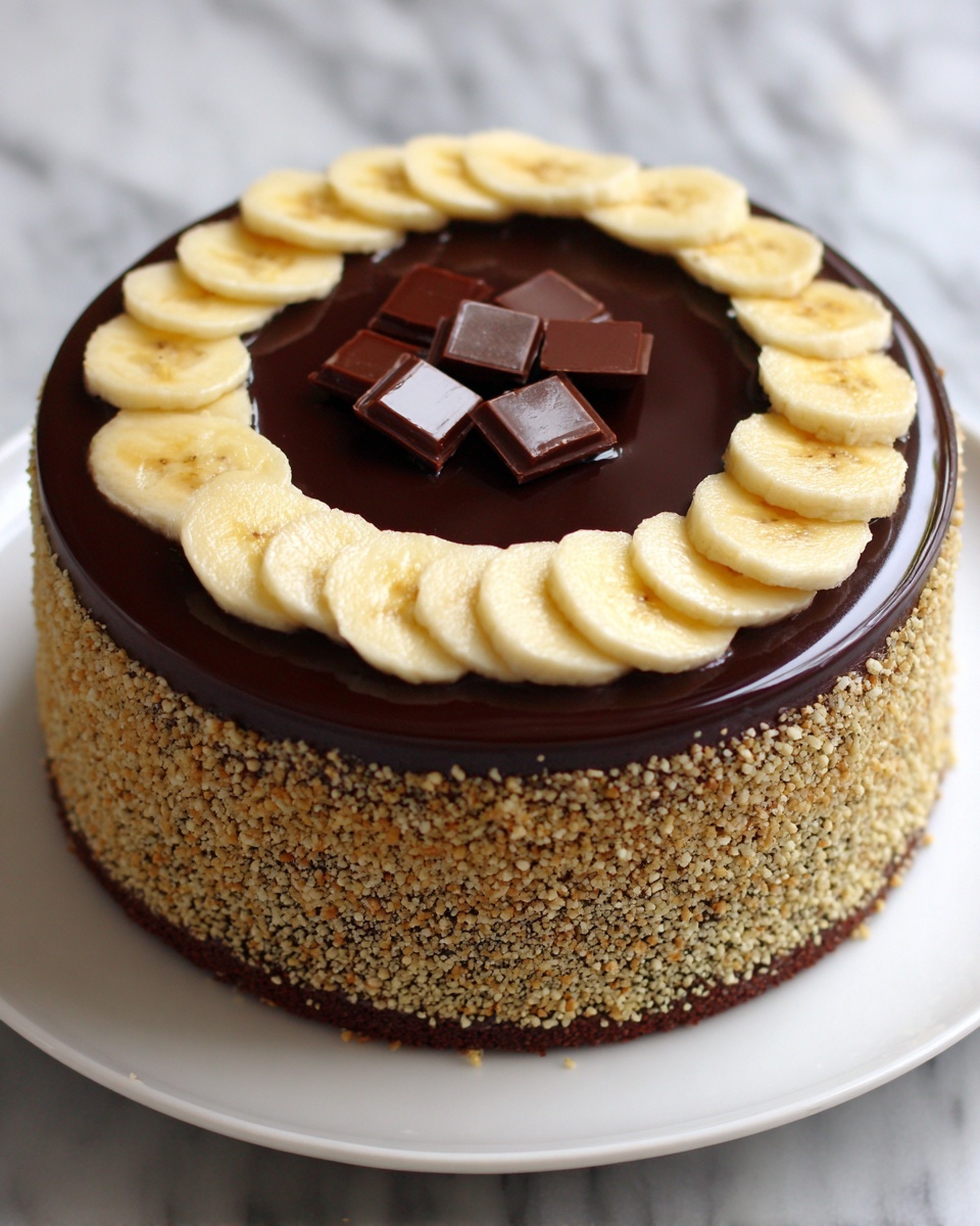 Banana and Chocolate Delight Cake Recipe - Recipe Image